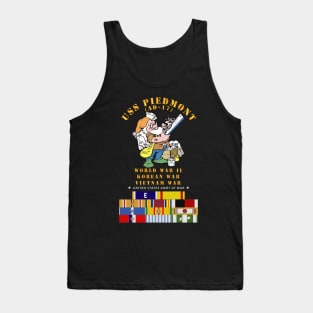 USS Piedmont (AD-17) w WWII - KOREA - VN SVC Tank Top